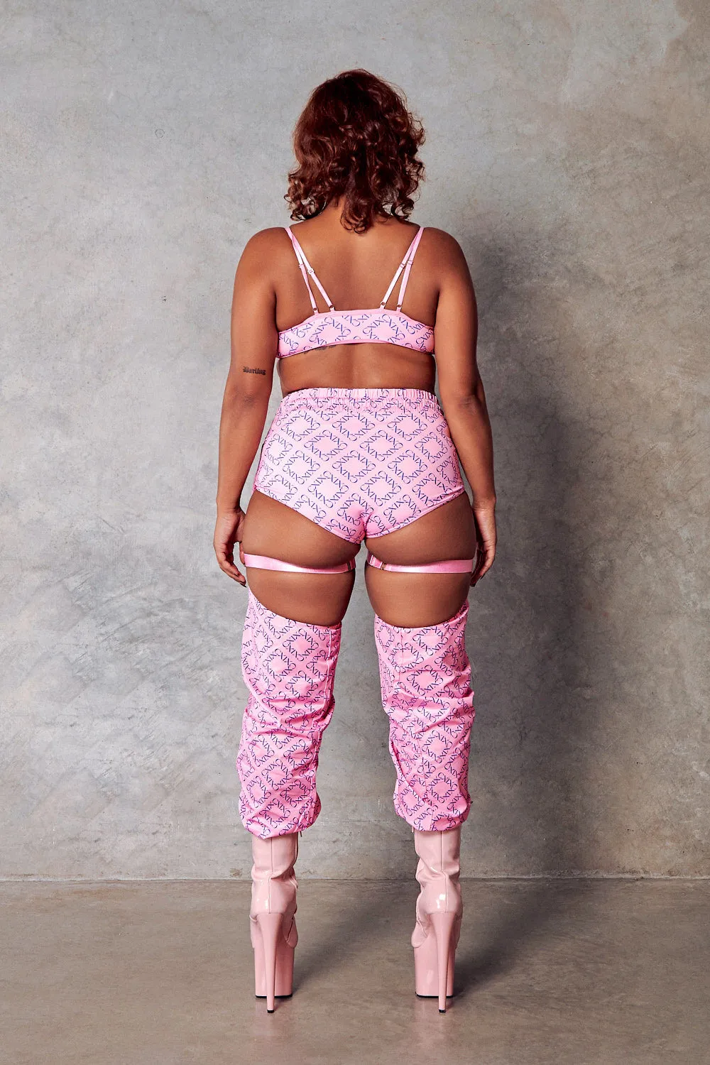 119 Chaps - Pink with Print