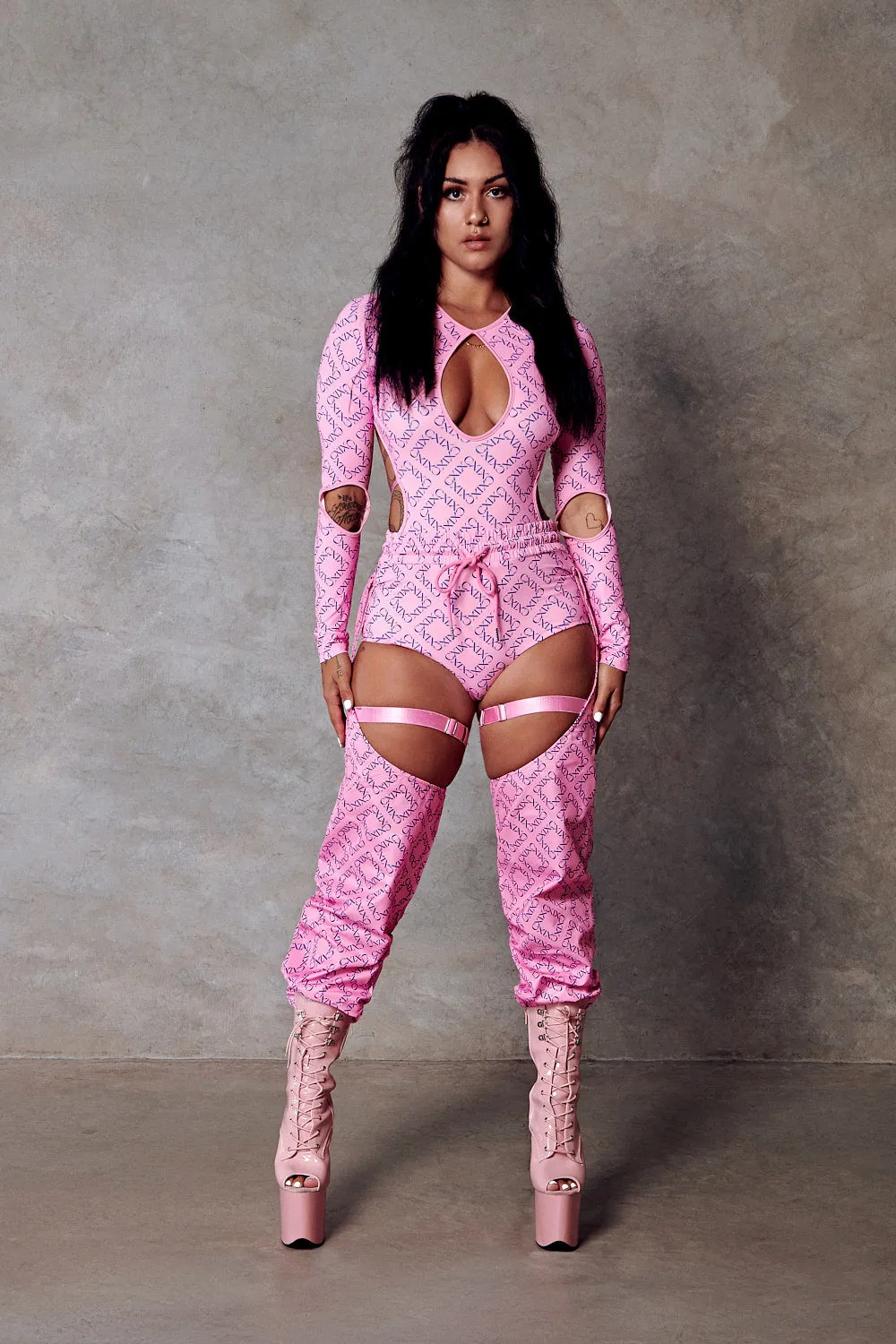 119 Chaps - Pink with Print