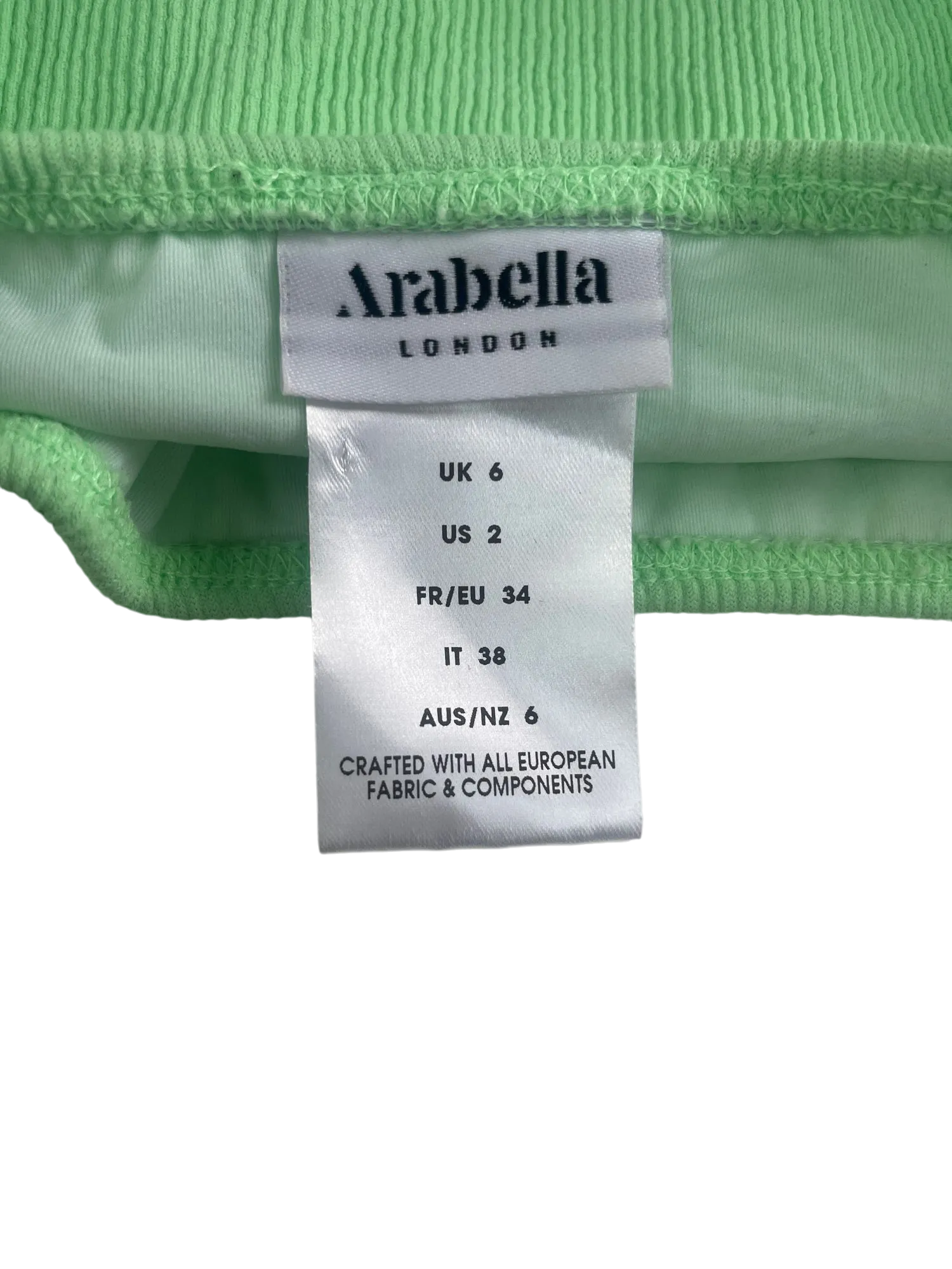 Arabella London Green Ruched Swim Bottoms UK 6