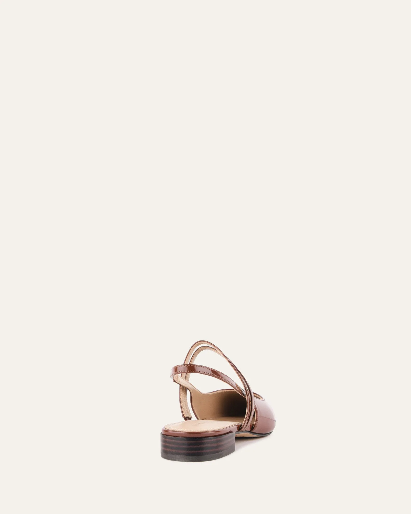 ASTRID DRESS FLATS CHESTNUT PATENT