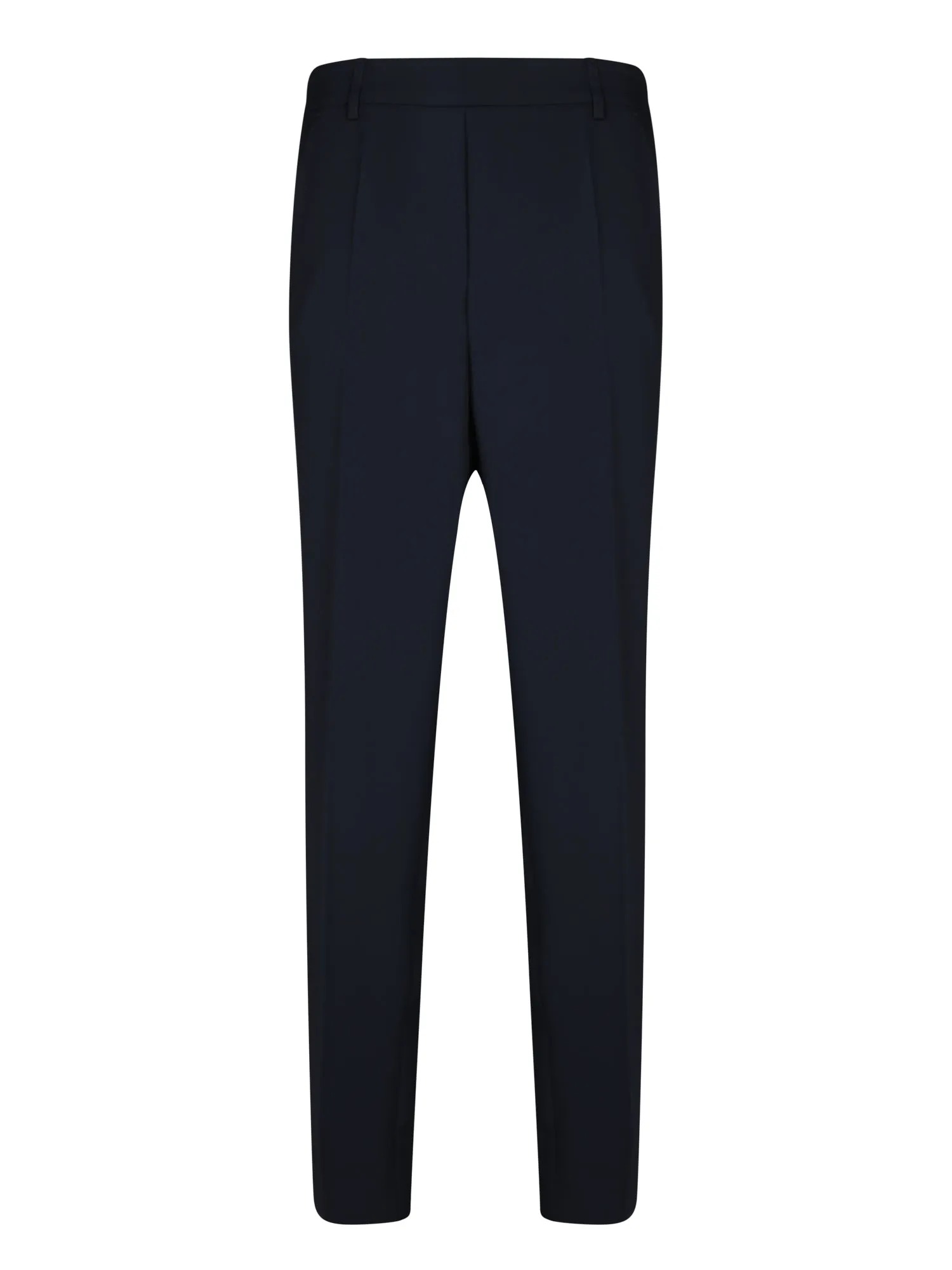 Blue Elastic Cady Elegant Trousers