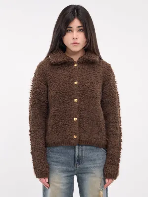 Boucle Cardigan (KC3-24-636-W-BROWN)