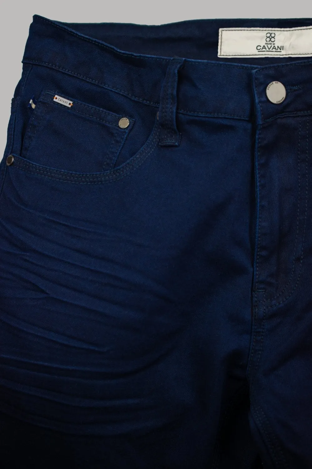 Brad Navy Long Denim Jeans