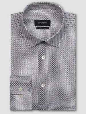 Bugatchi Shirt Ooohcotton James, Cement