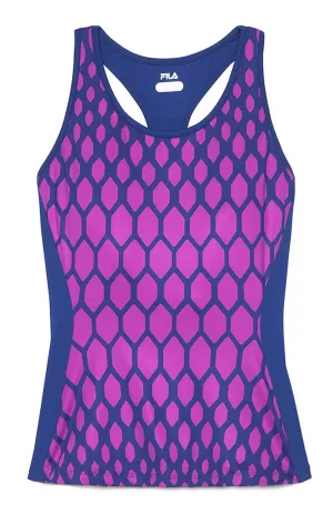 Center Court Print Racer Back Tank by Fila