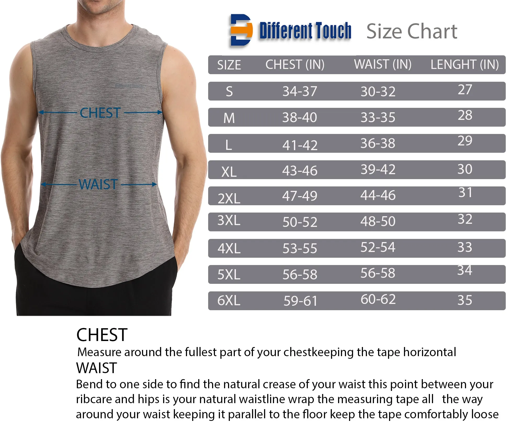 Crew Neck Muscle Tank Top | Active Gym Sleeveless | Men’s