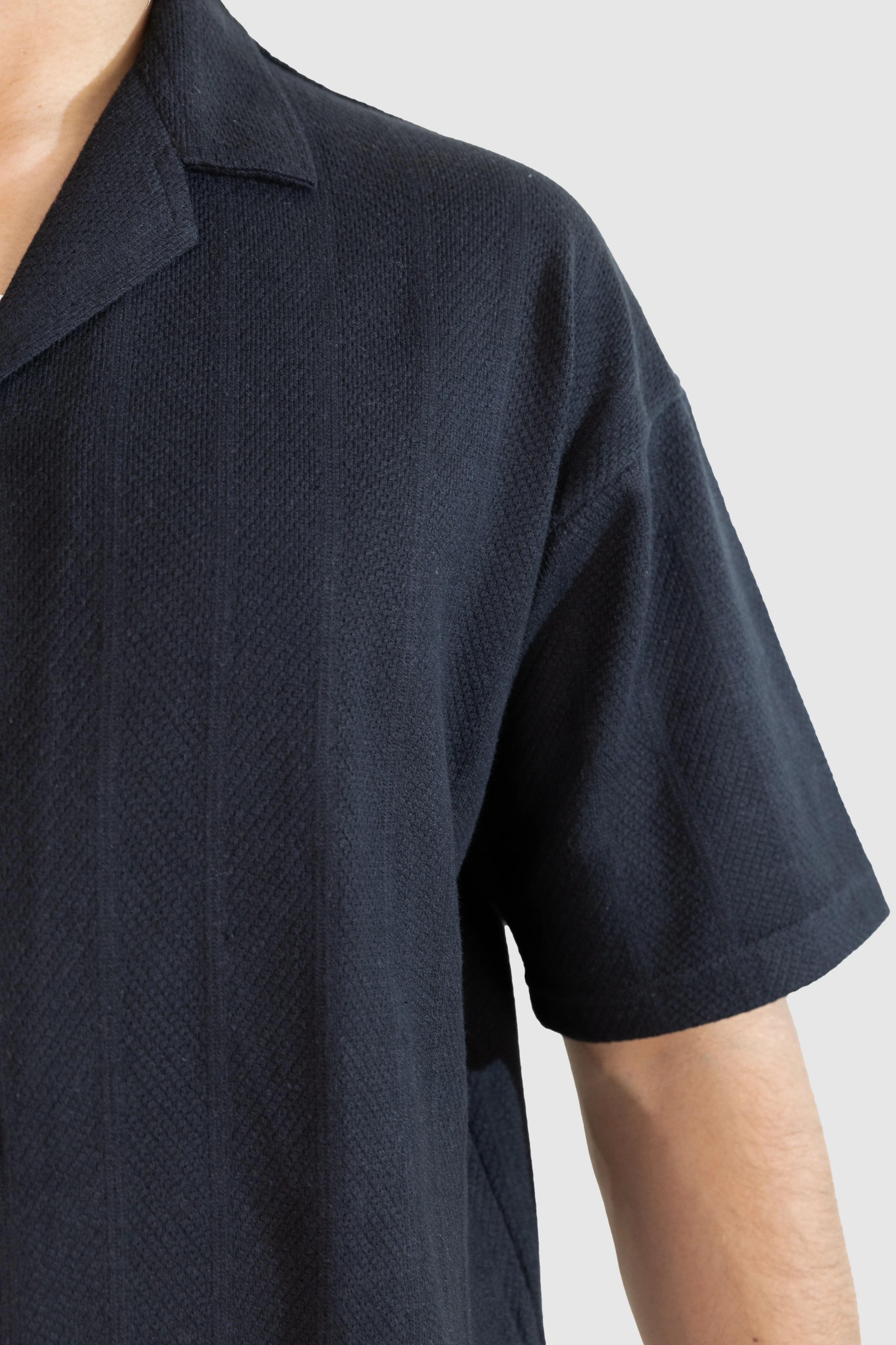 Cuban Stripe Shirt - Black