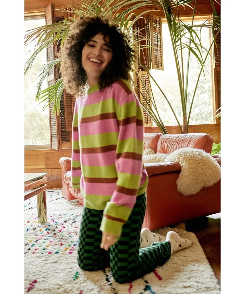 Electric Julep Stripe Oversized Pullover