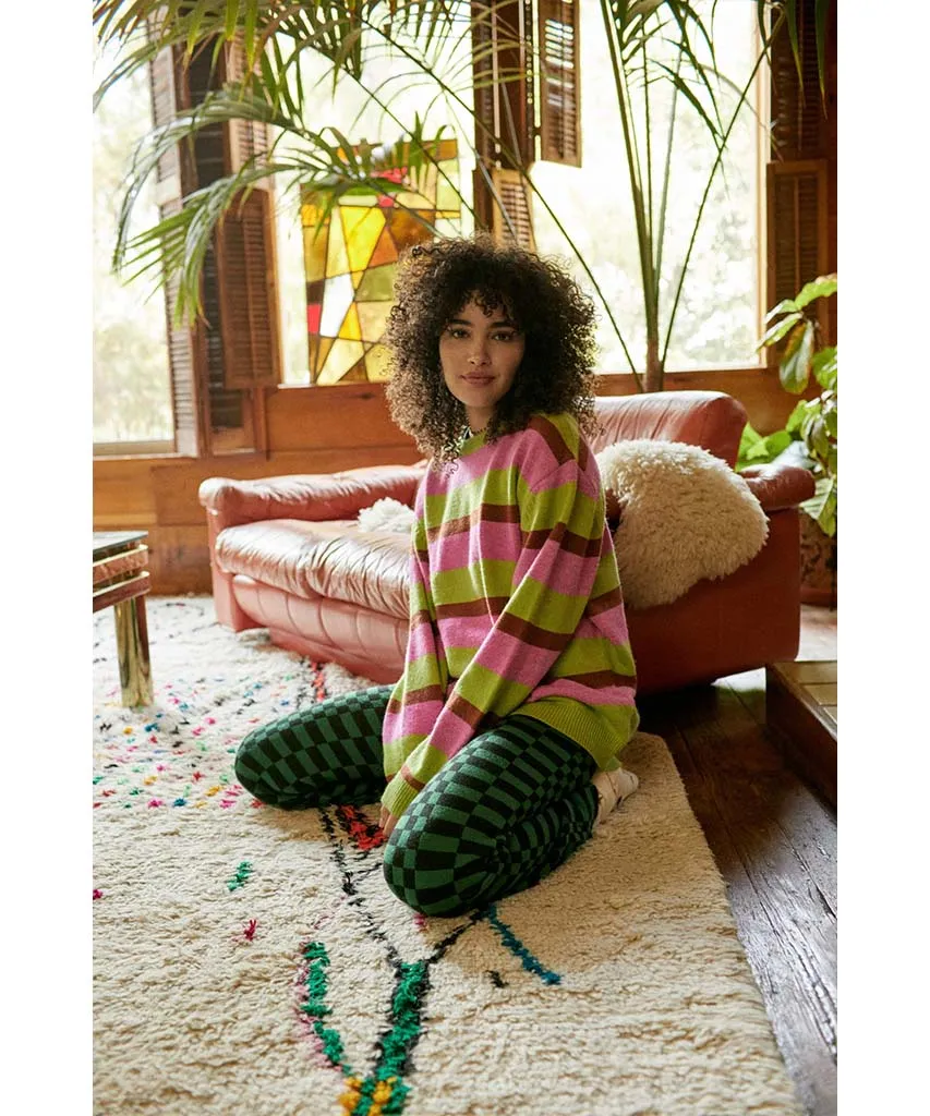 Electric Julep Stripe Oversized Pullover