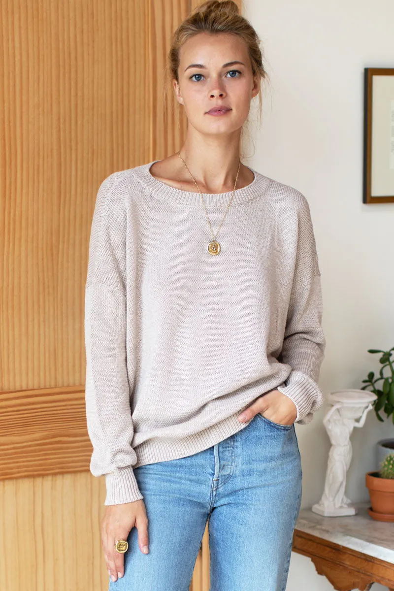 Emerson Fry Carolyn Sweater Sand Organic