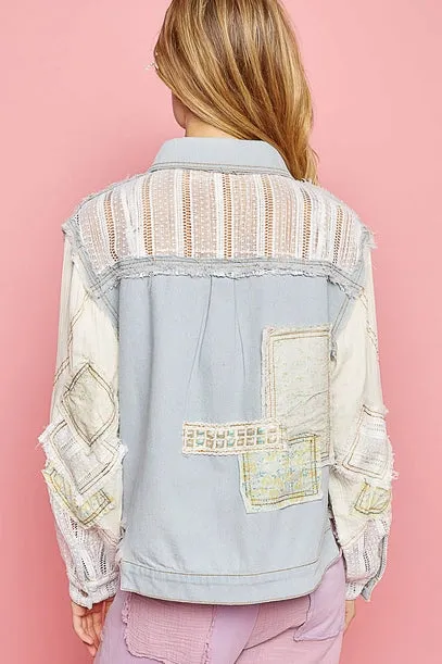 Eva Patchwork Denim Jacket