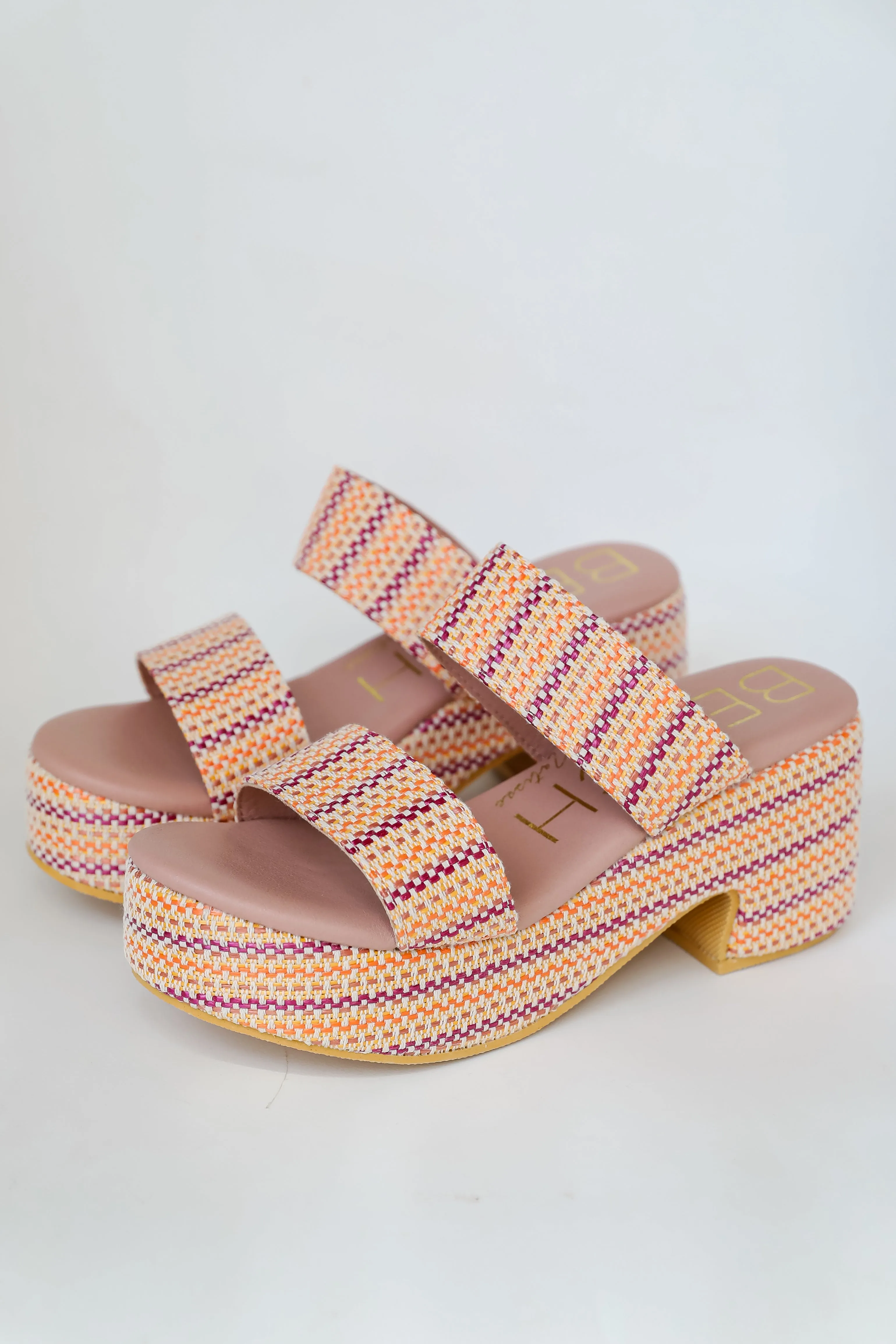 FINAL SALE - Ocean Avenue Pink Platform Espadrilles