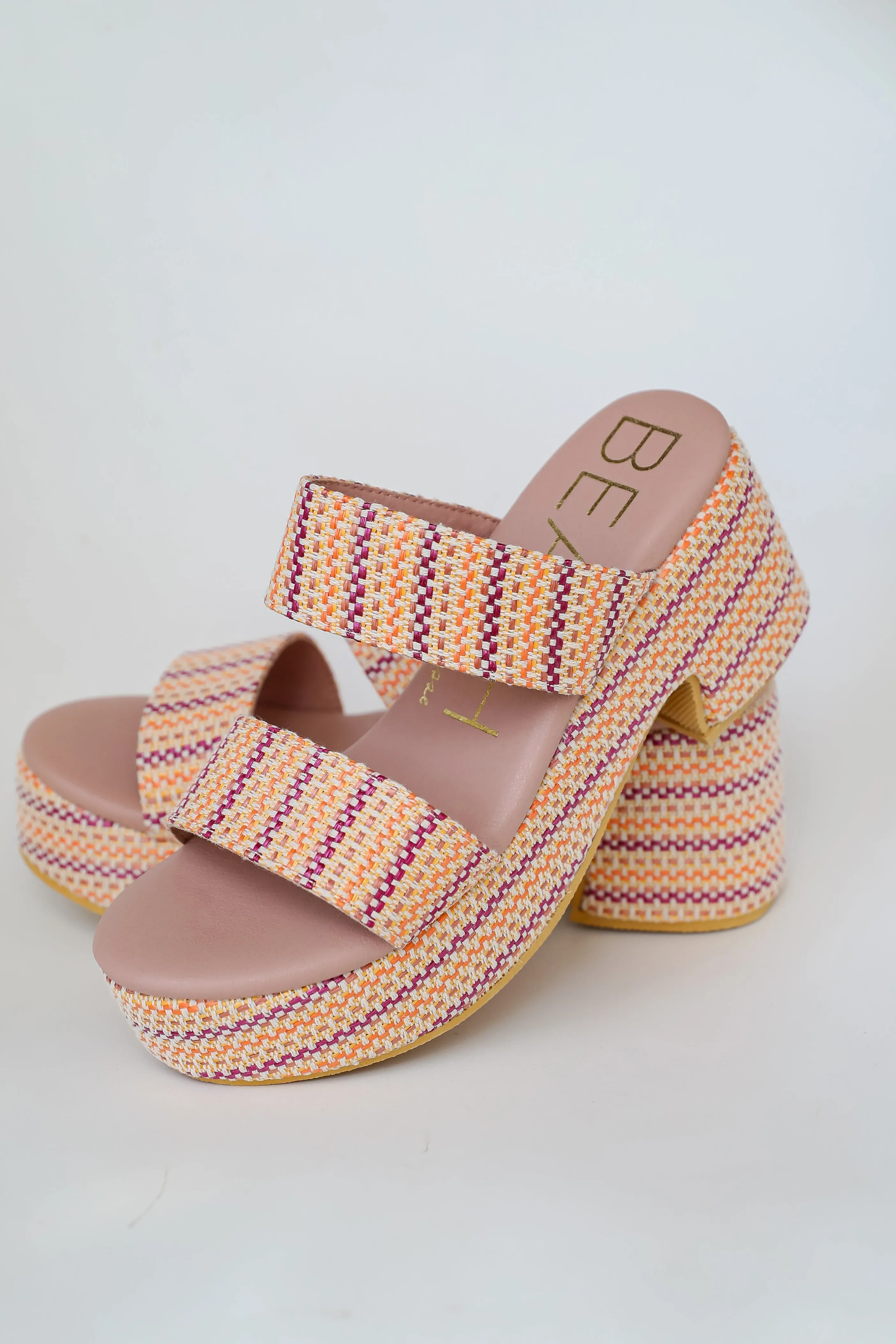 FINAL SALE - Ocean Avenue Pink Platform Espadrilles