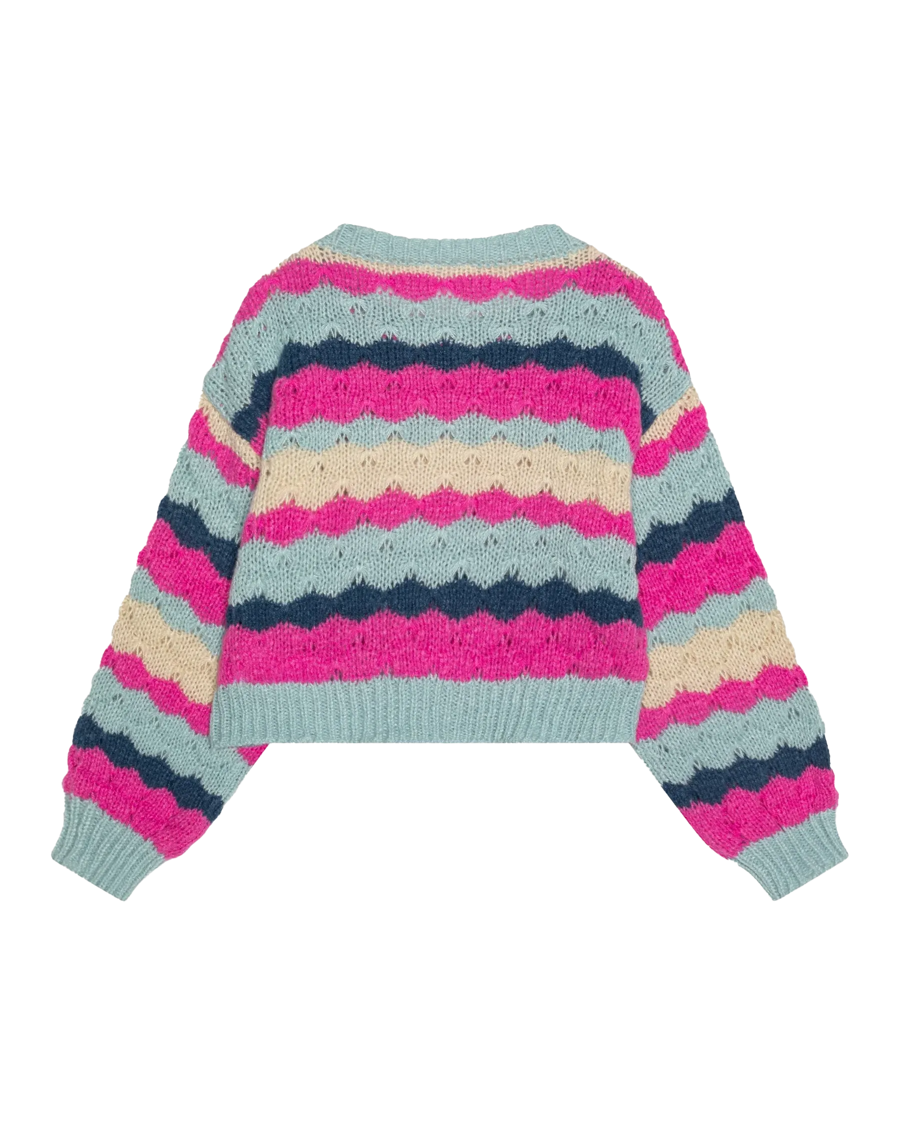 Girls Nunna Short Knit Jumper in Phlox Pink