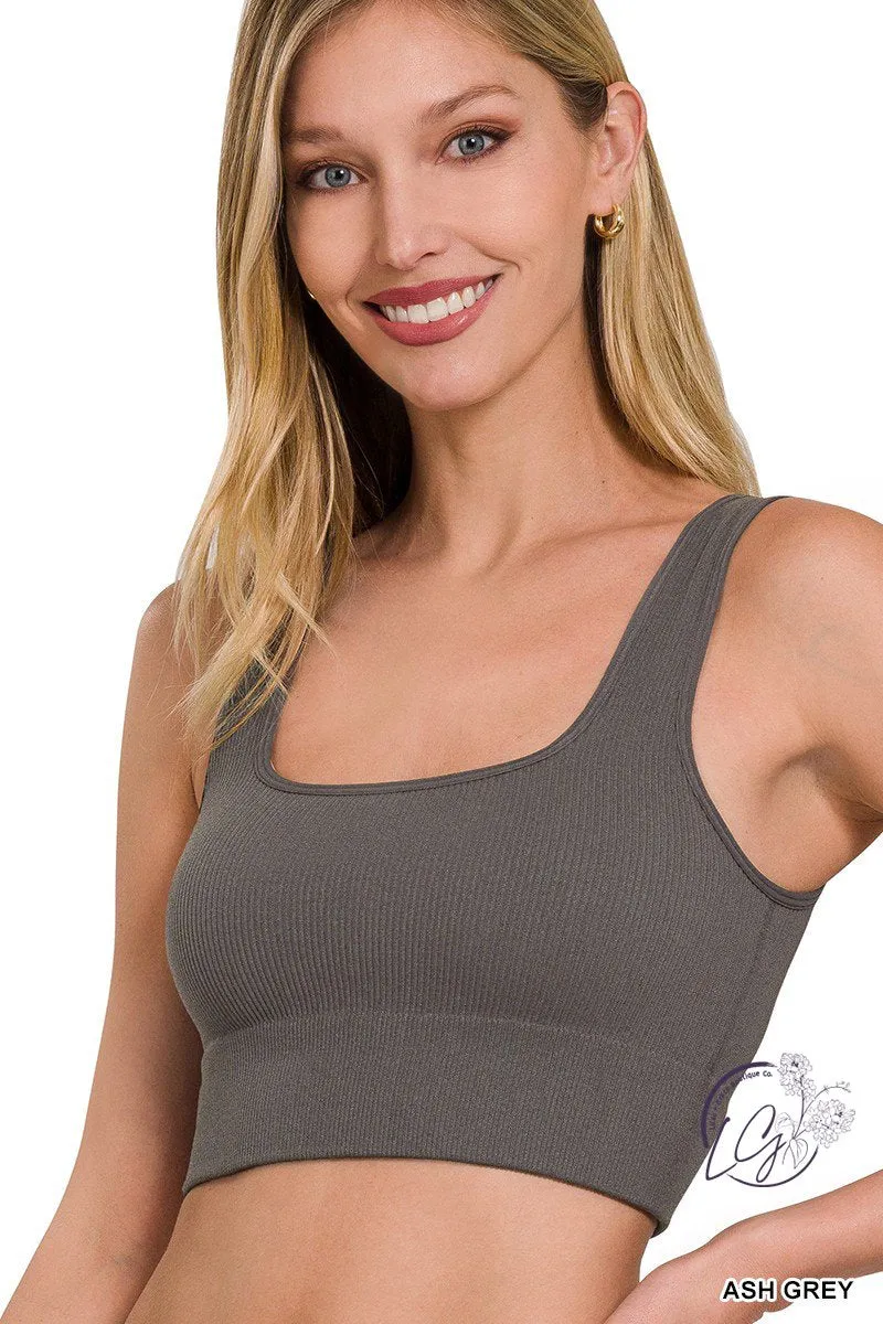 Graceful Ribbed Tank Top