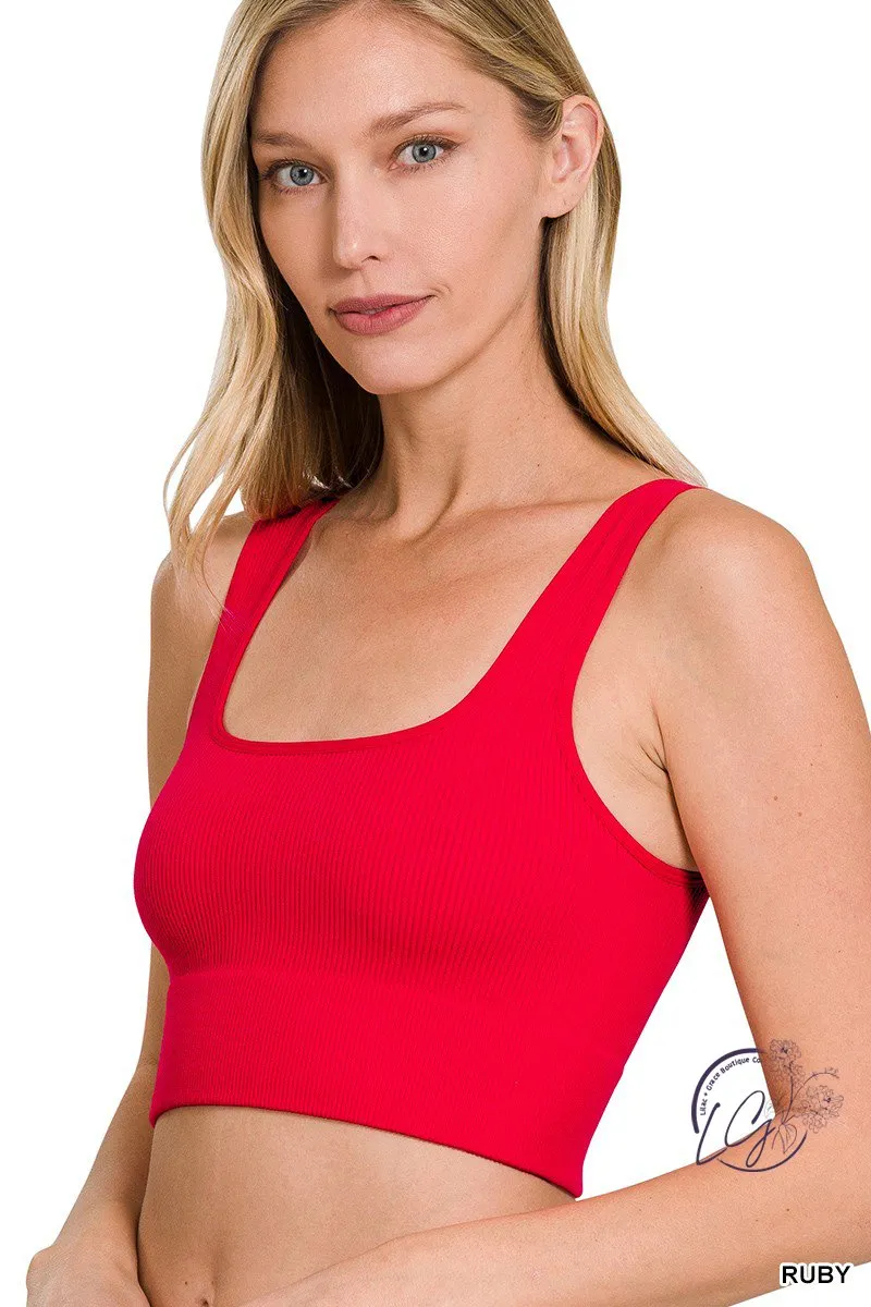 Graceful Ribbed Tank Top