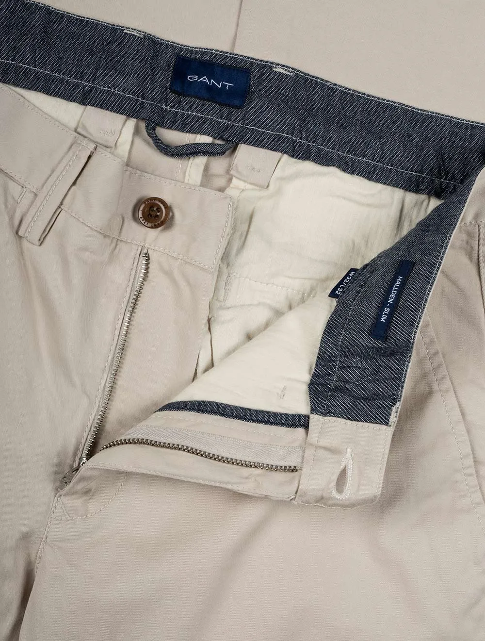 Hallden Twill Chinos Putty