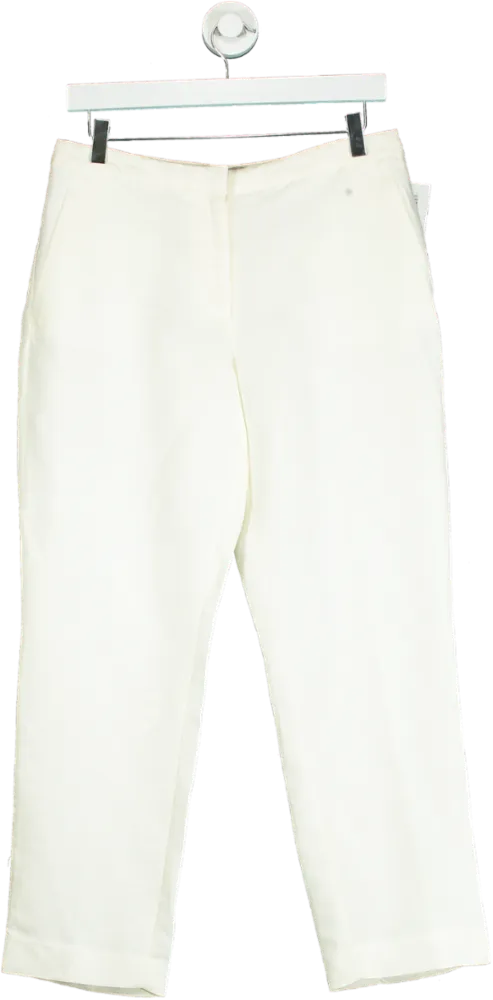 H&M White Trousers UK 10