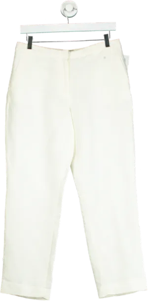 H&M White Trousers UK 10