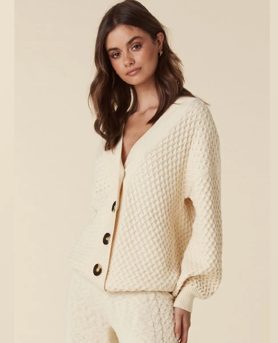 Highland Knit Cardigan Cream