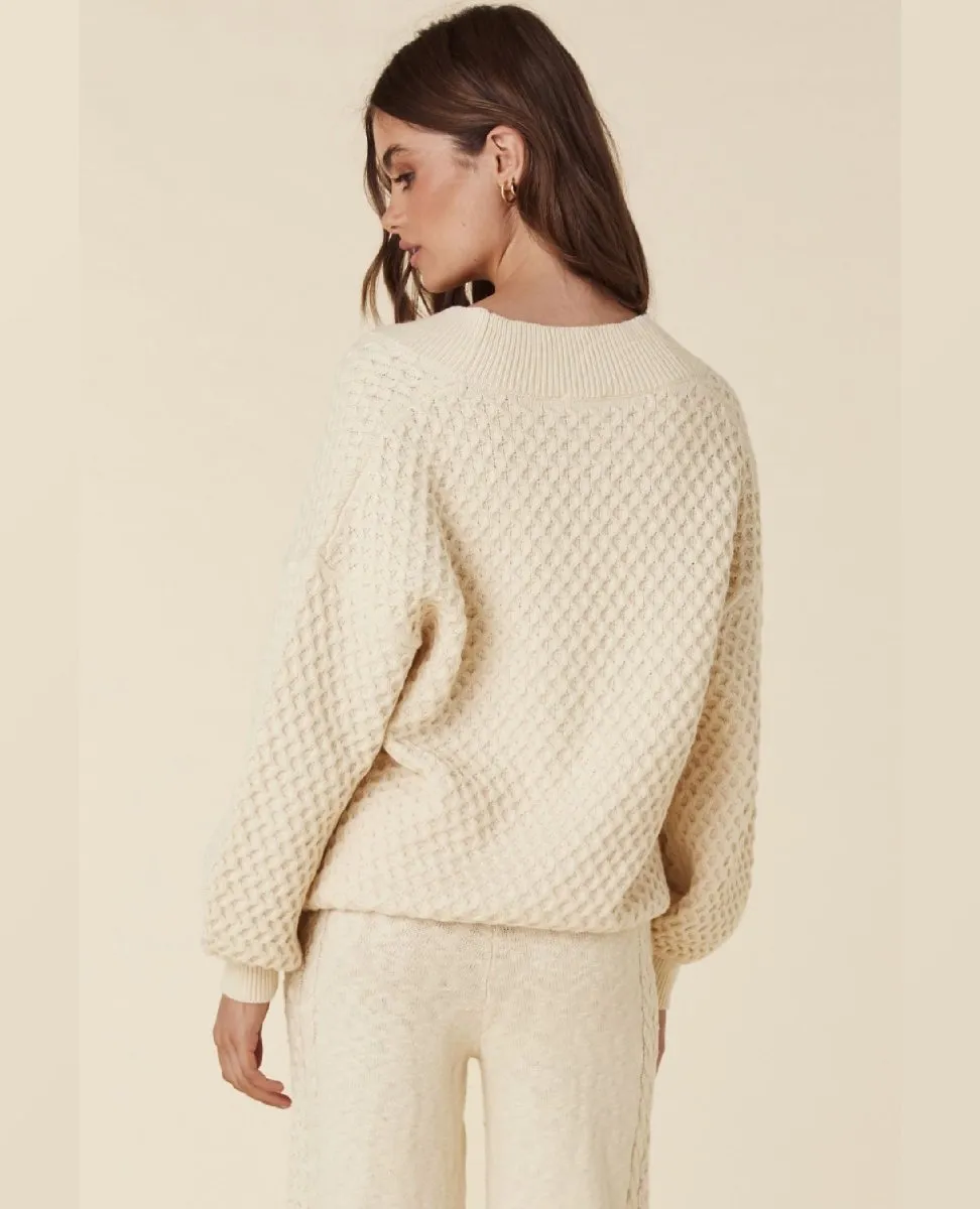 Highland Knit Cardigan Cream