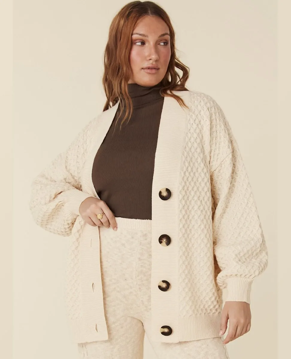 Highland Knit Cardigan Cream