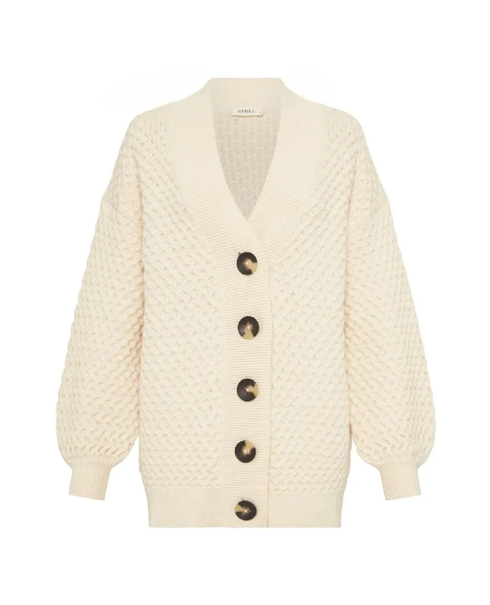 Highland Knit Cardigan Cream