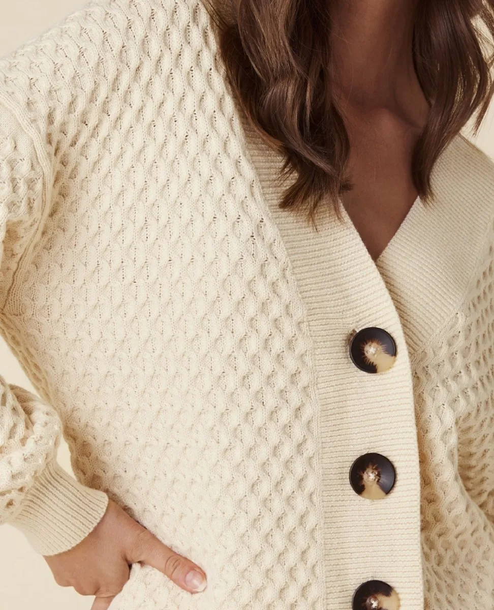 Highland Knit Cardigan Cream