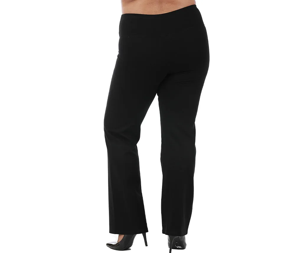 InstantFigure Curvy Plus Size Straight Wide Leg Pant 16803MC