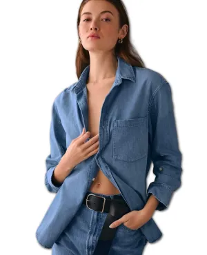 Kayla Shrunken Somerset Indigo Shirt