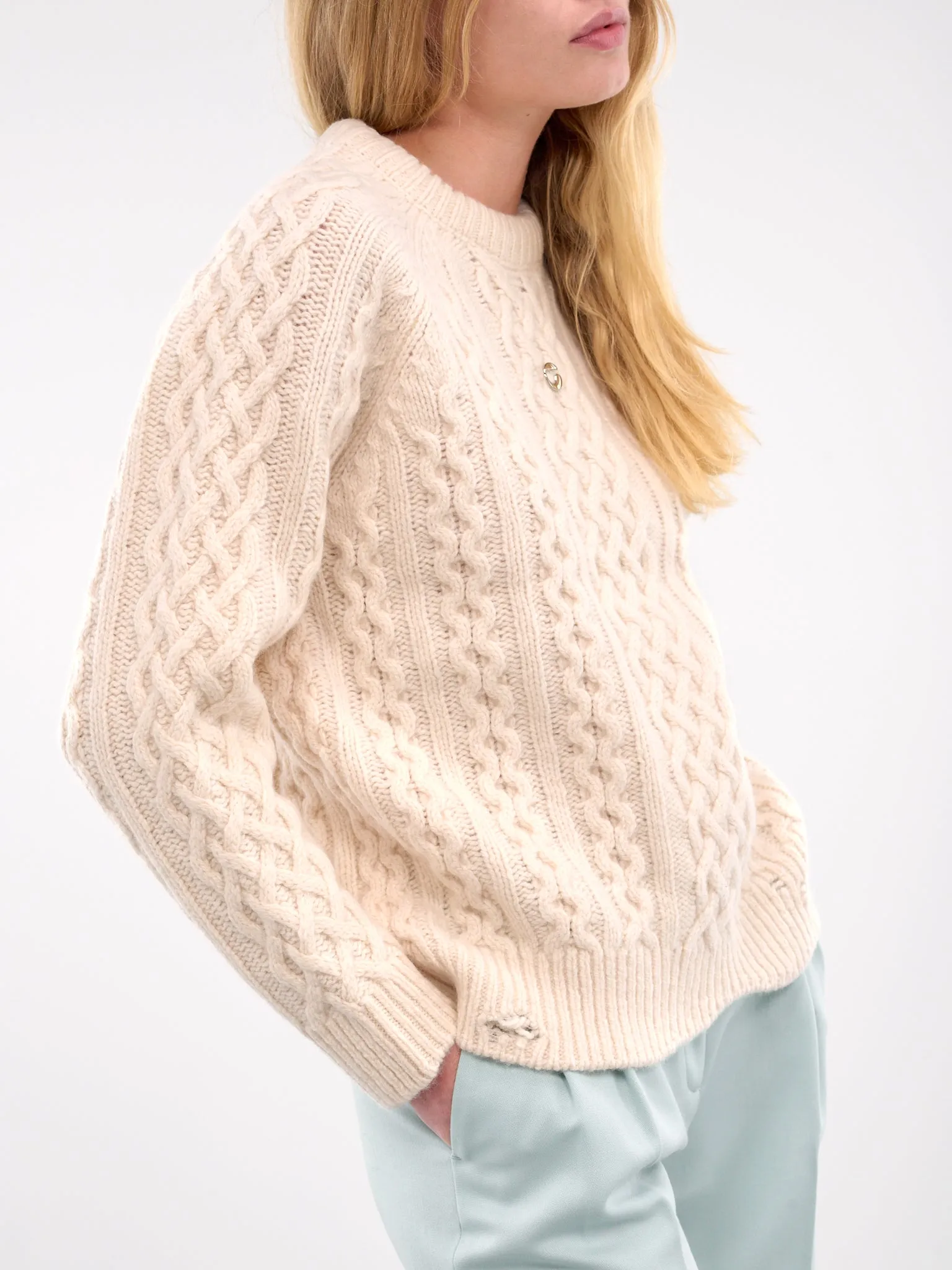 Knitted Sweater (COPML128Y3008-BEIGE)