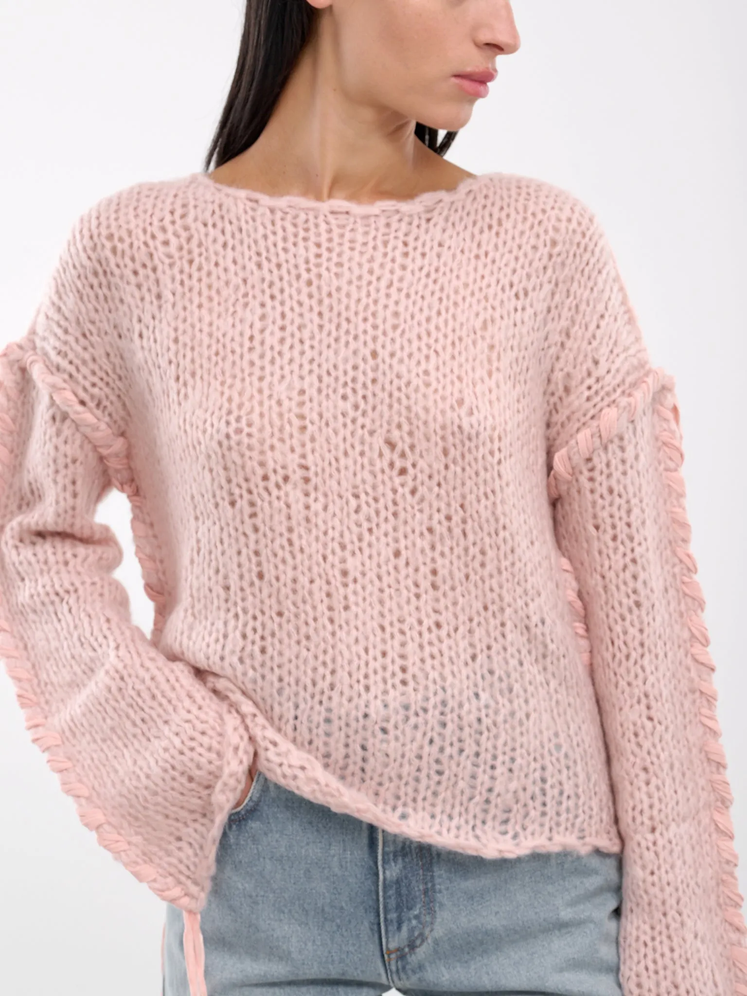 Lacing Knit Jumper (A60544-AD4-LIGHT-PINK)