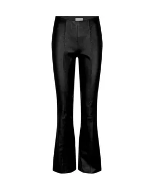 Levete Room Gloria Black Leather Trousers