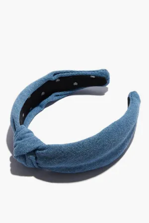 Light Denim Knotted Headband