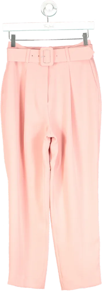 LK Bennett Pink Tabitha Belted Trousers UK 6