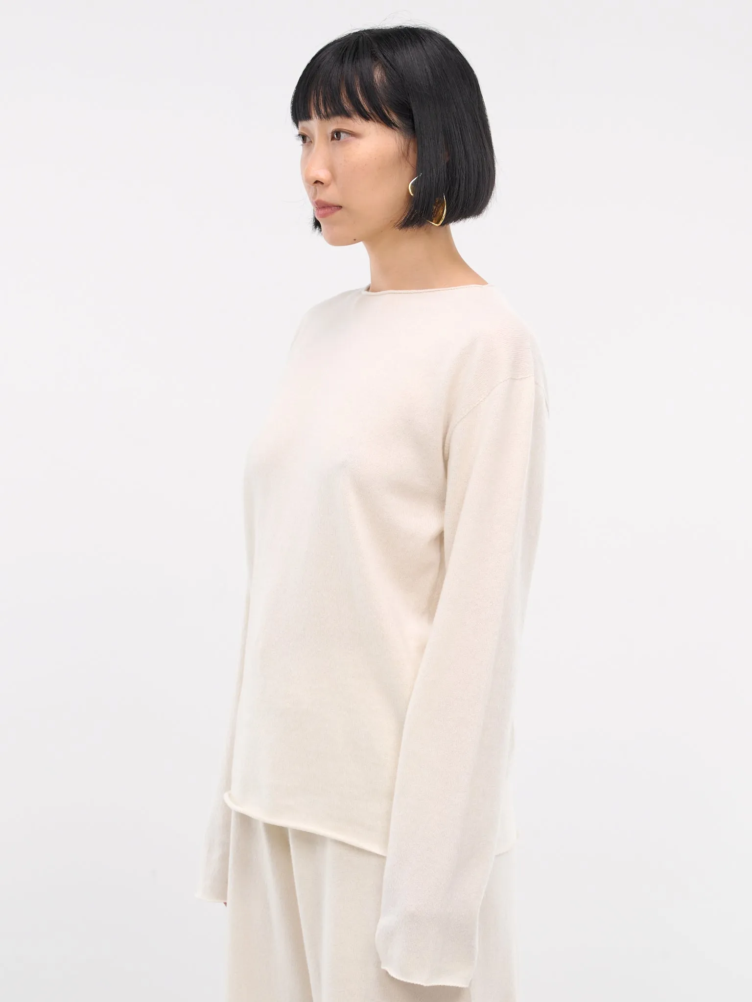 Long Sleeve Jumper (J40GP0003-J13204-OFF-WHITE)