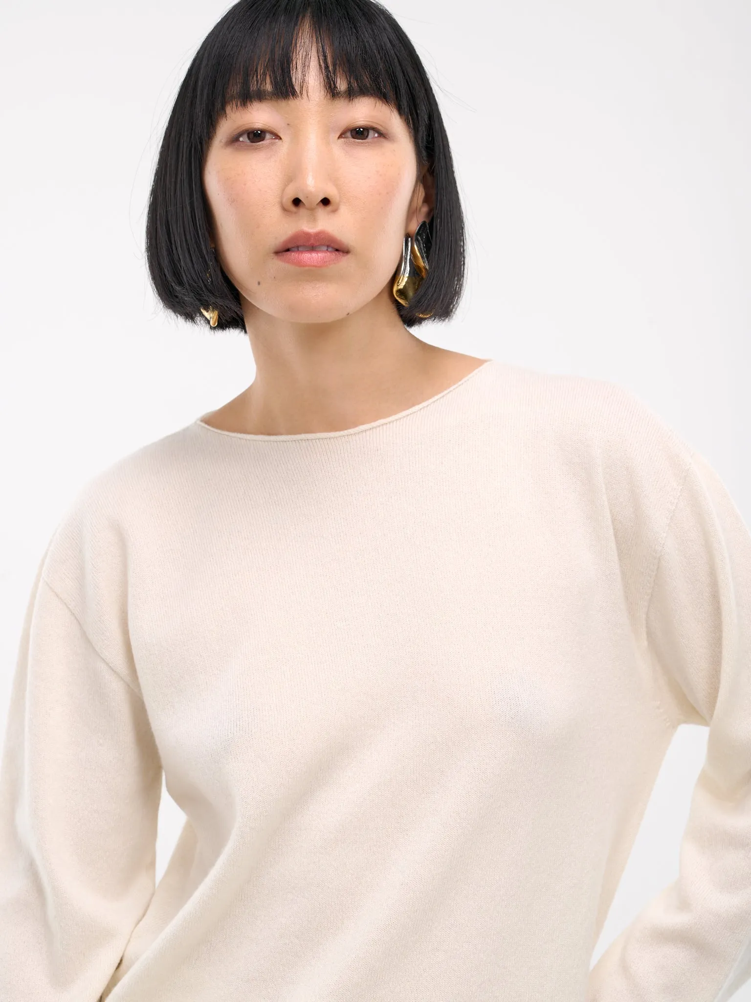 Long Sleeve Jumper (J40GP0003-J13204-OFF-WHITE)