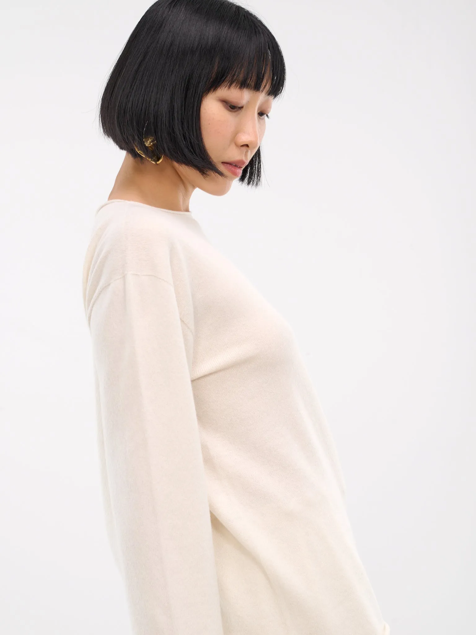 Long Sleeve Jumper (J40GP0003-J13204-OFF-WHITE)