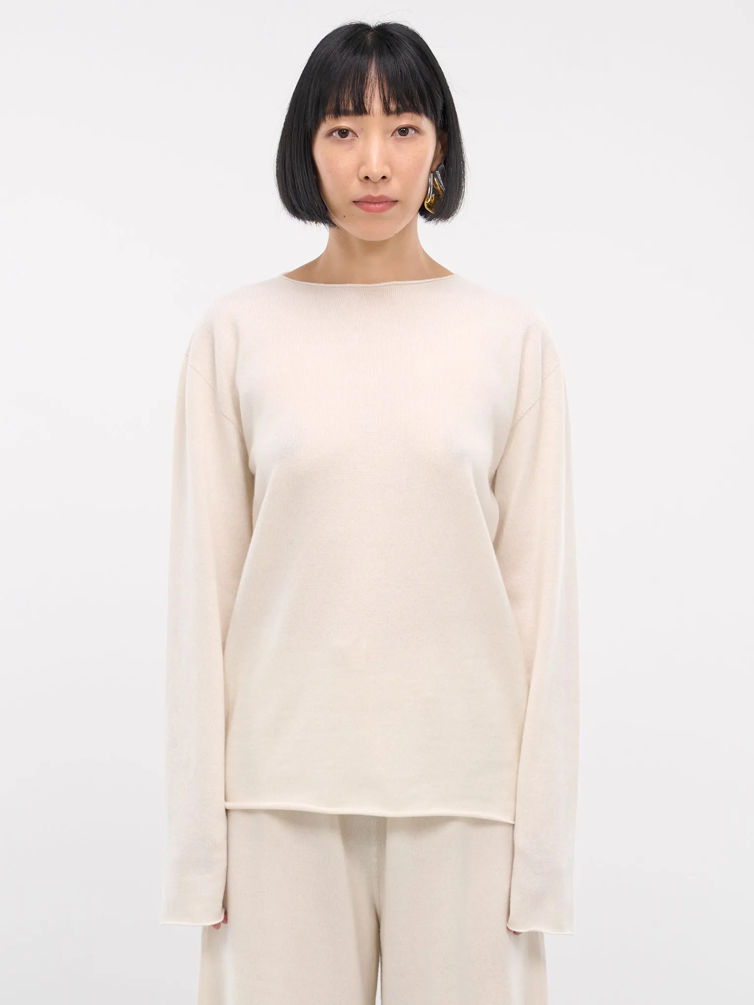 Long Sleeve Jumper (J40GP0003-J13204-OFF-WHITE)