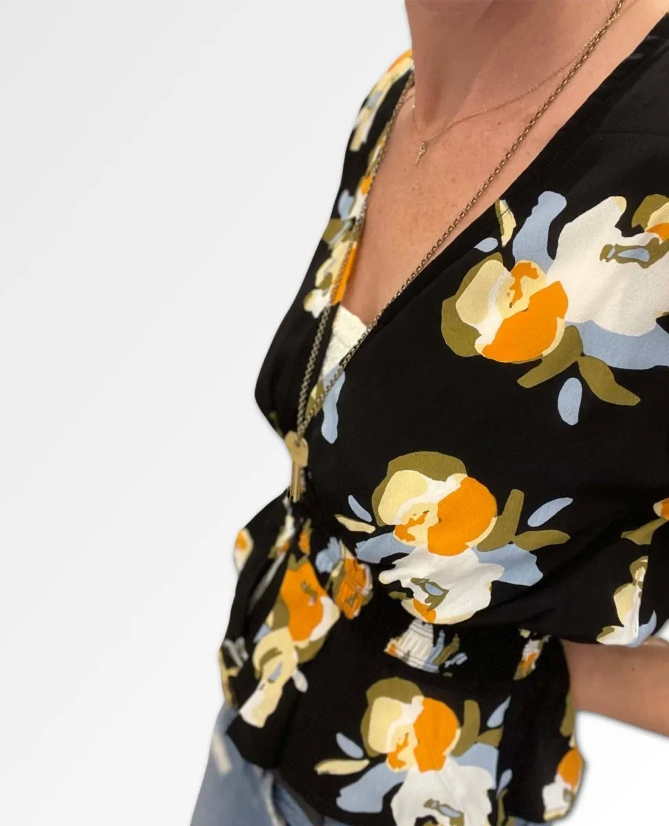 Maren Blouse Marigold Floral