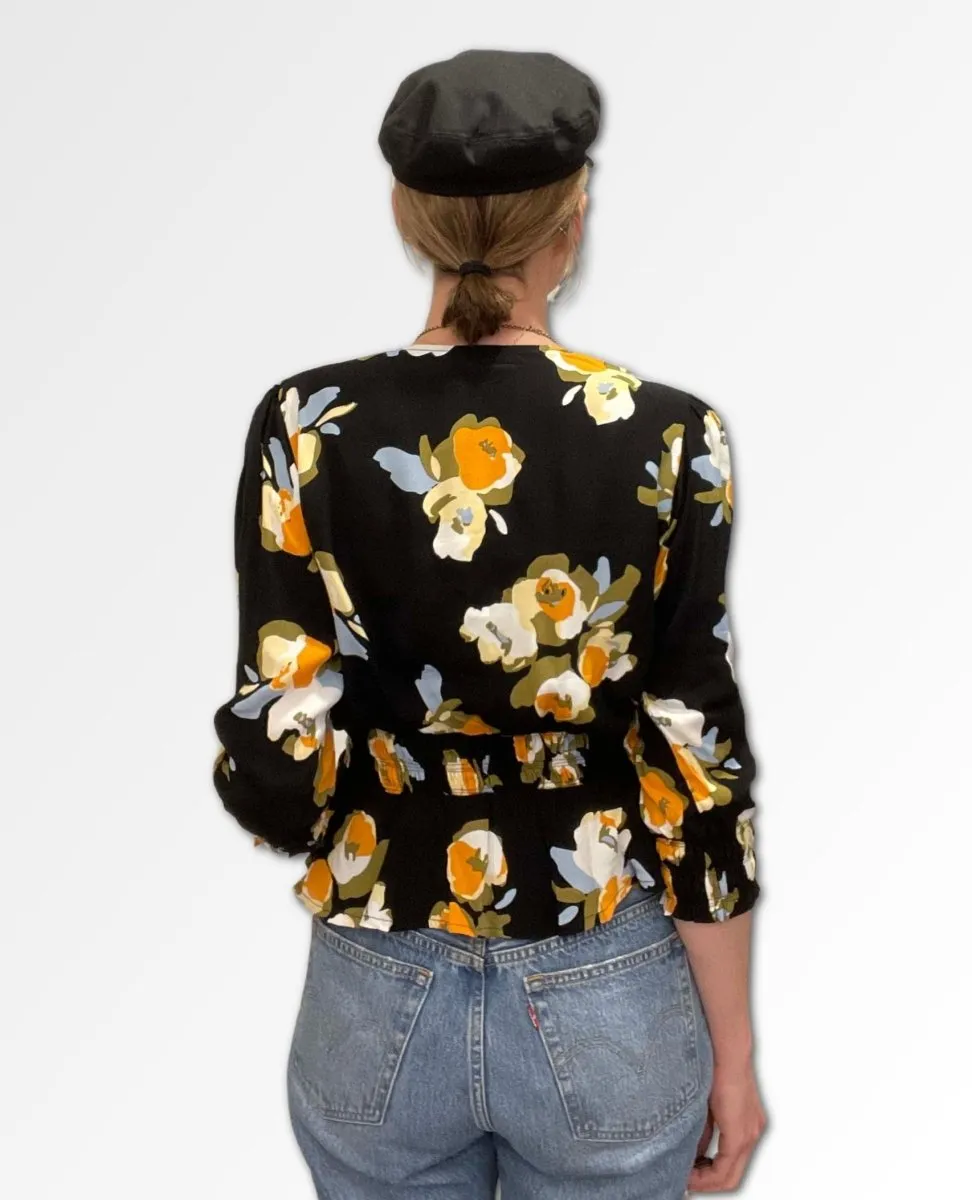 Maren Blouse Marigold Floral