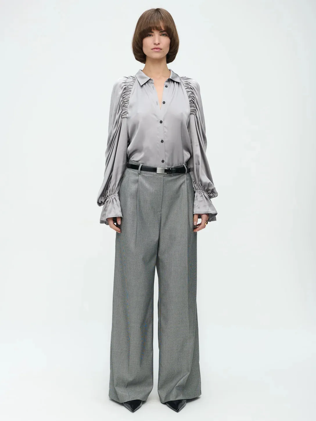 Mima Blouse in Silver