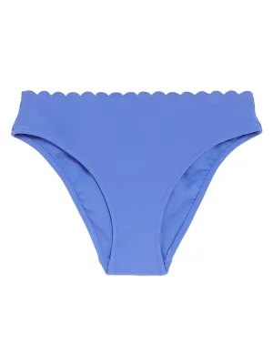 Neoprene Scallop High Leg Bikini Bottoms