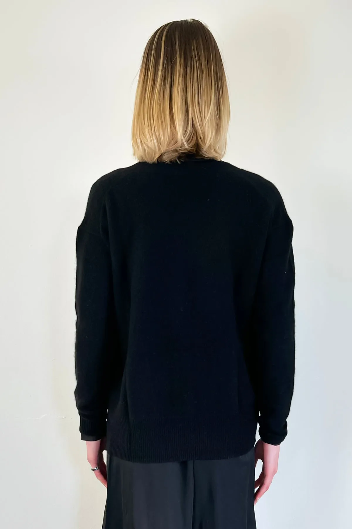 Park Cashmere Cardigan - Black