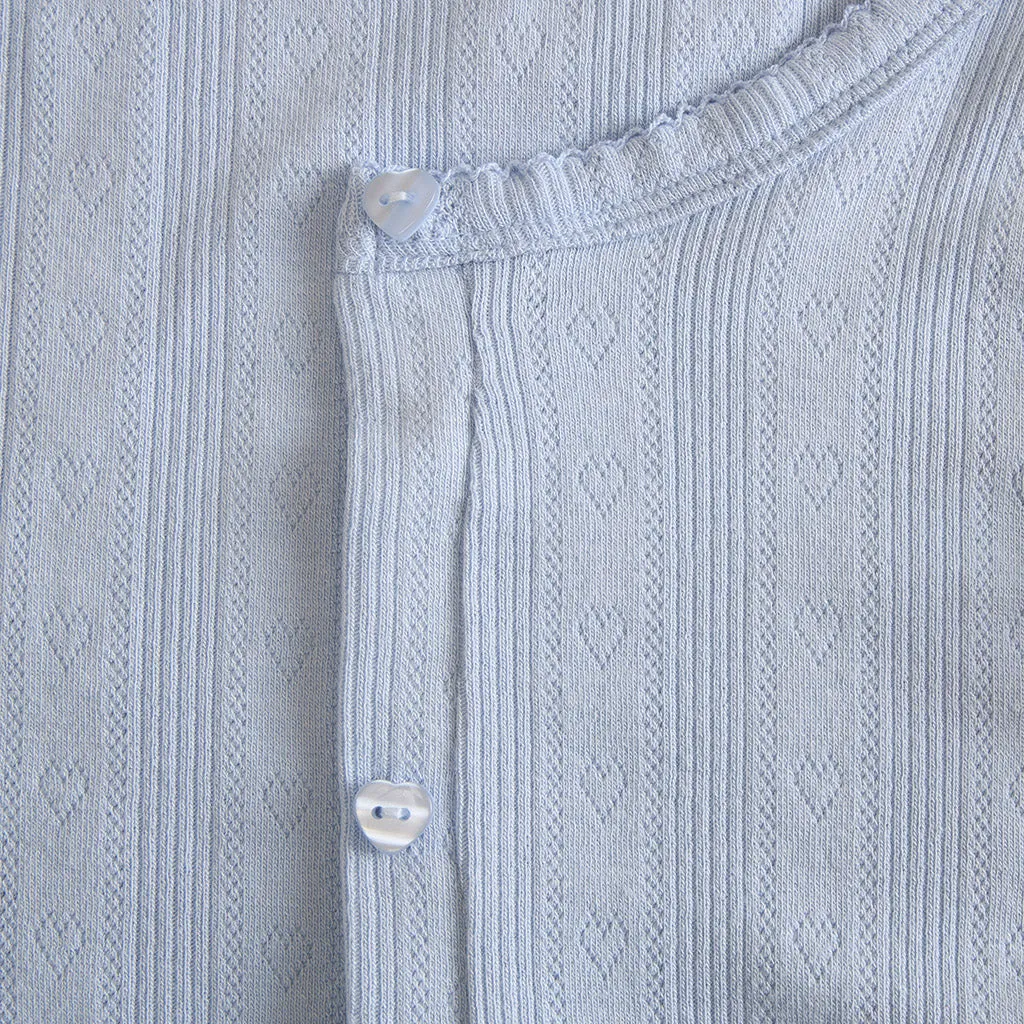 Periwinkle Pointelle Cardigan