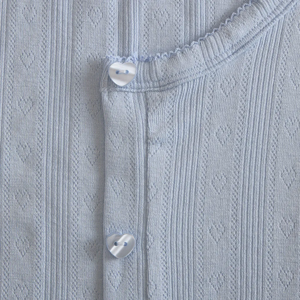 Periwinkle Women's Pointelle Cardigan