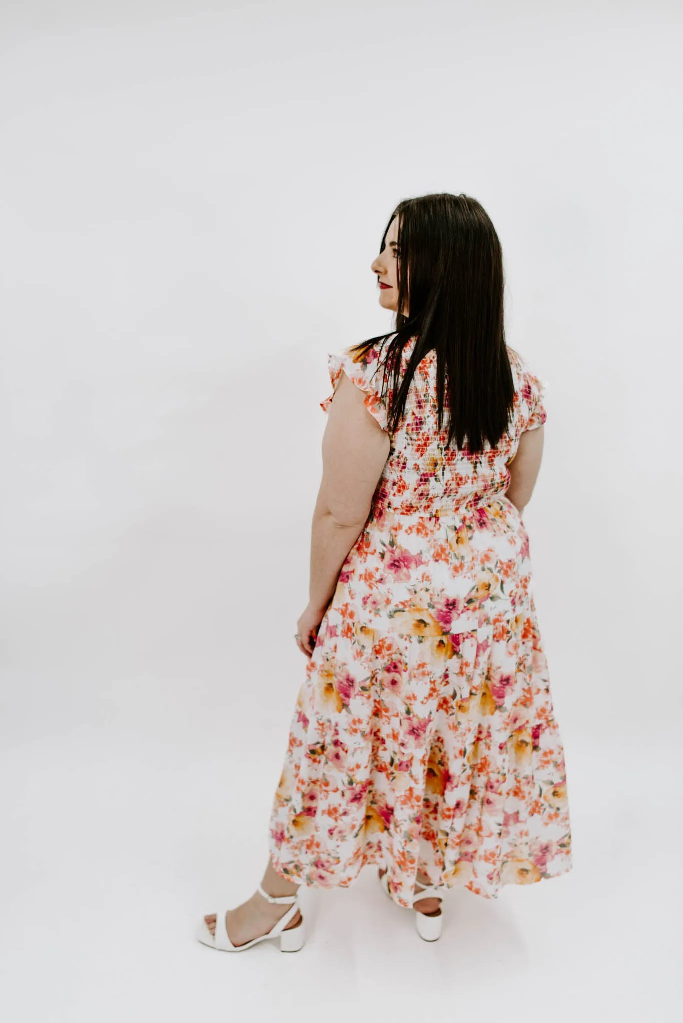 Picking Petals Floral Midi Dress