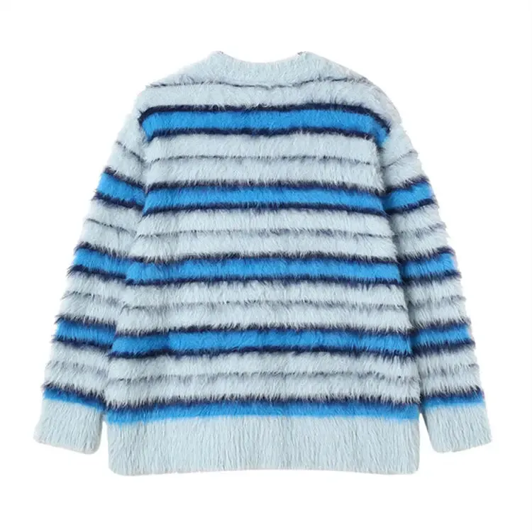 Pre Order:  Fringe Stripes Knit Cardigan