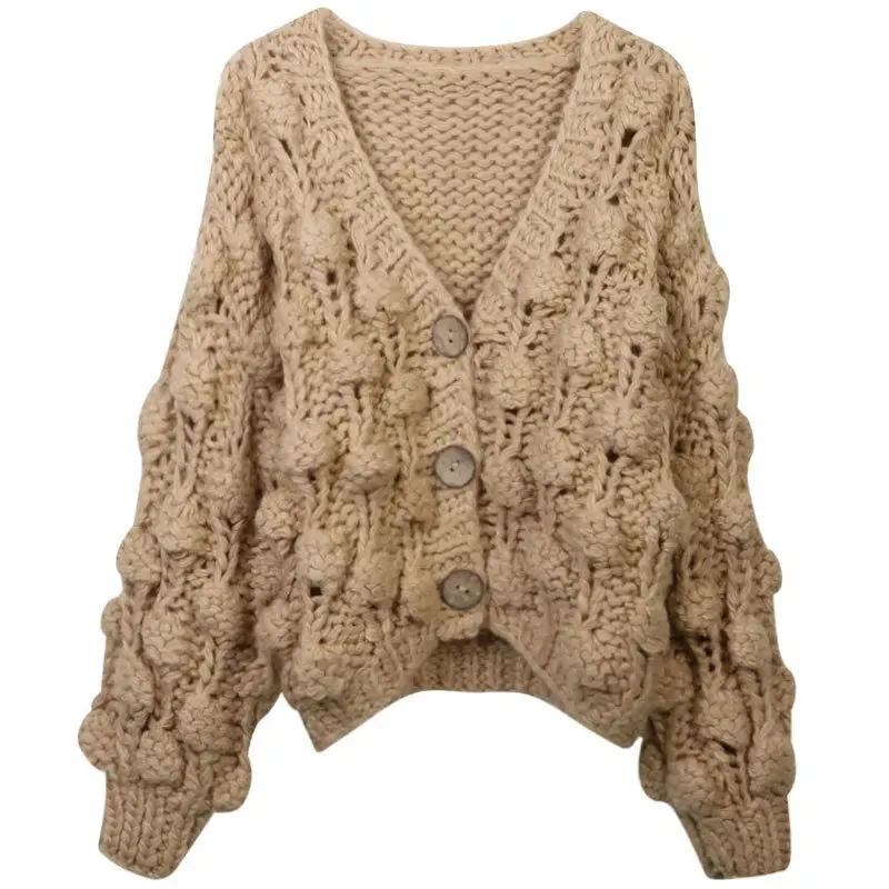 Pre Order:  Hand Woven Bubble Knitted Cardigan