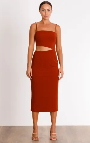 Pulse Slash Midi Dress